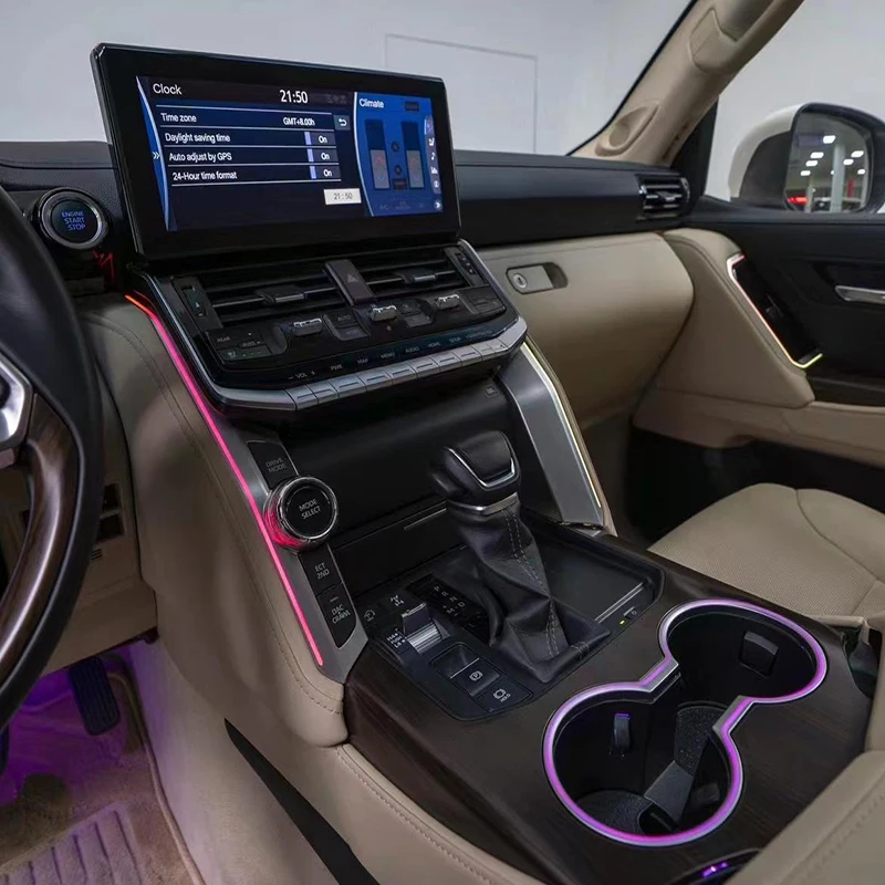 

64 Colors Radium carving Atmosphere Lamp For Land Cruiser LC300 2022 2023 2024 APP Control Dynamic Flowing Atmosphere Lights