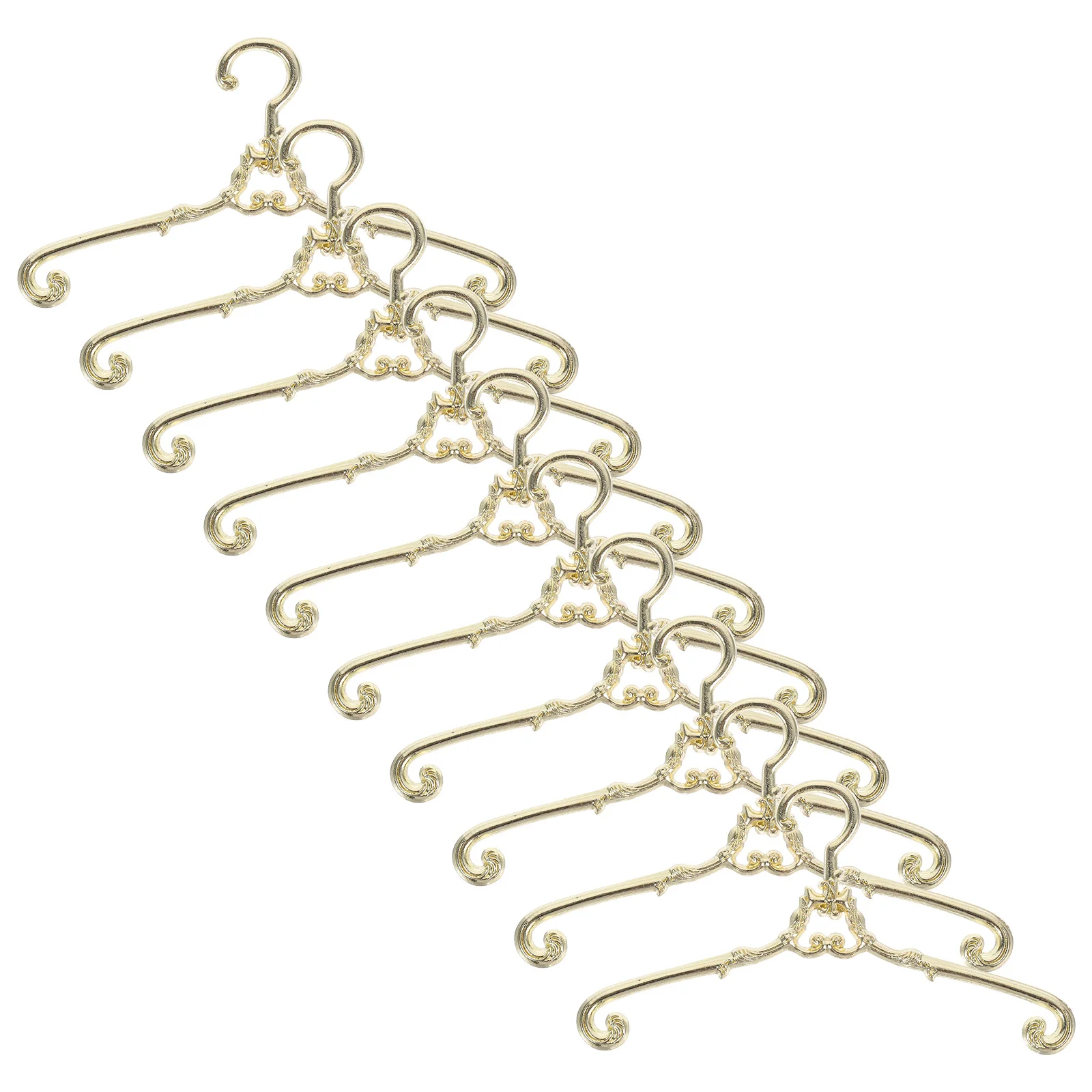 

10 Pcs 6 5cm Mini Metal Clothes Hangers Vintage Retro Storage ganizer For Small Wardrobe Decorative Alloy