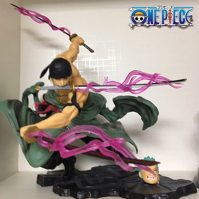 Three Thousand World Zoro One Piece Figures Pop Three-knife Flow Anime Model Figurine Birthday Ornaments Collectible Doll Toys