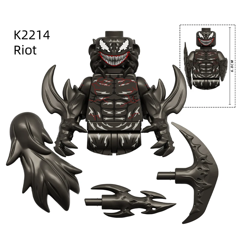 K832 latest Venom Anti-Venom Riot Building Blocks Hero Anime Bricks Dolls Mini Action Toy Figures Assemble Blocks Children Gifts