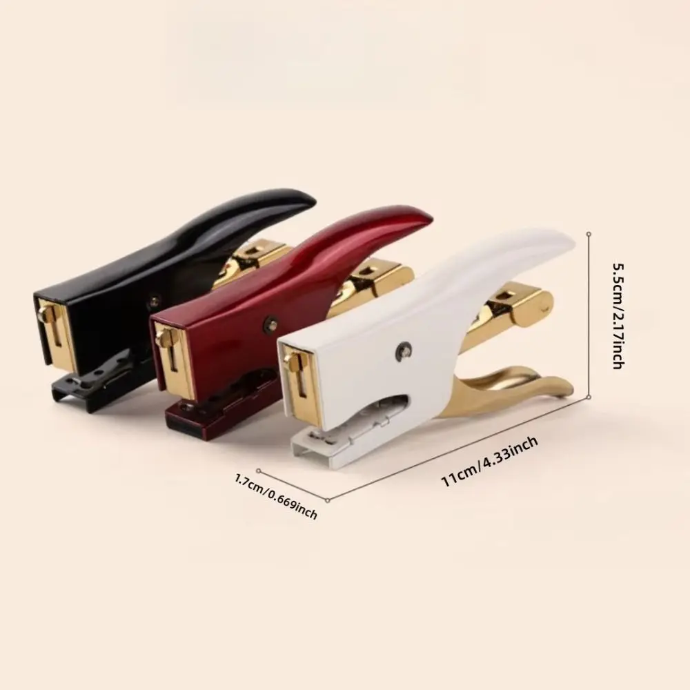 Retro Handheld Stapler Heavy Duty Easy To Use Manual Stapling Machine Paper Binding Stapler Takeout Packaging