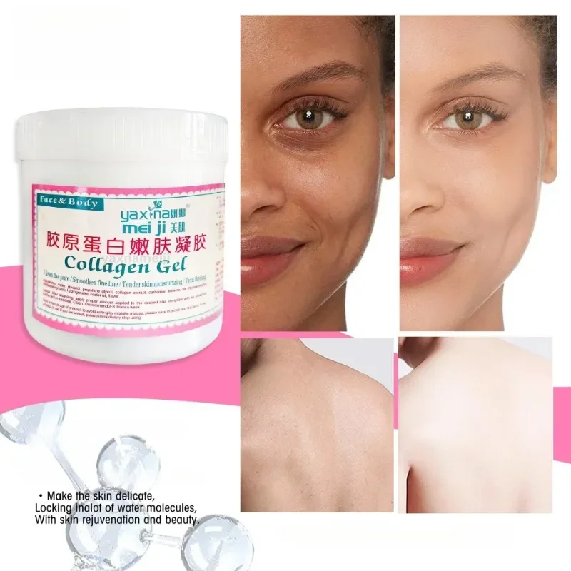 1000g Tender Skin Facial Massage Cream Collagen Rejuvenation Gel Moisturizing Pore Cleansing Smoothen Fine Line Tyra Firming