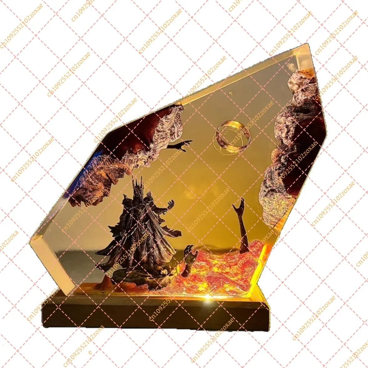 LF Creative Resin Dark Lord Night Light Fantasy Style Home Bedroom Bedside Decor Lamp