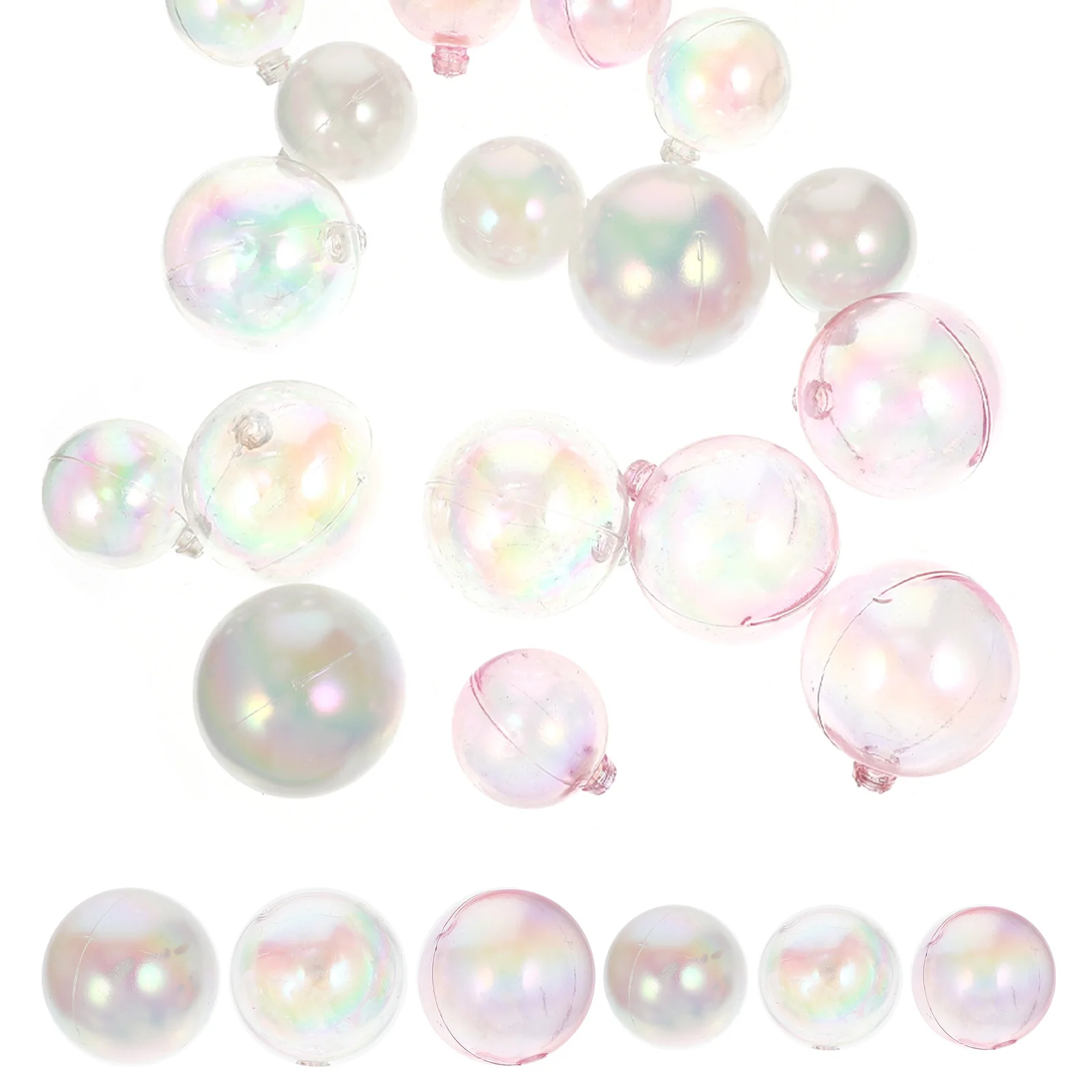 

18Pcs Mini Ball Shaped Cake Decor Delicate Wedding Anniversary Birthday DIY Baking Decorations Plastic Decorative