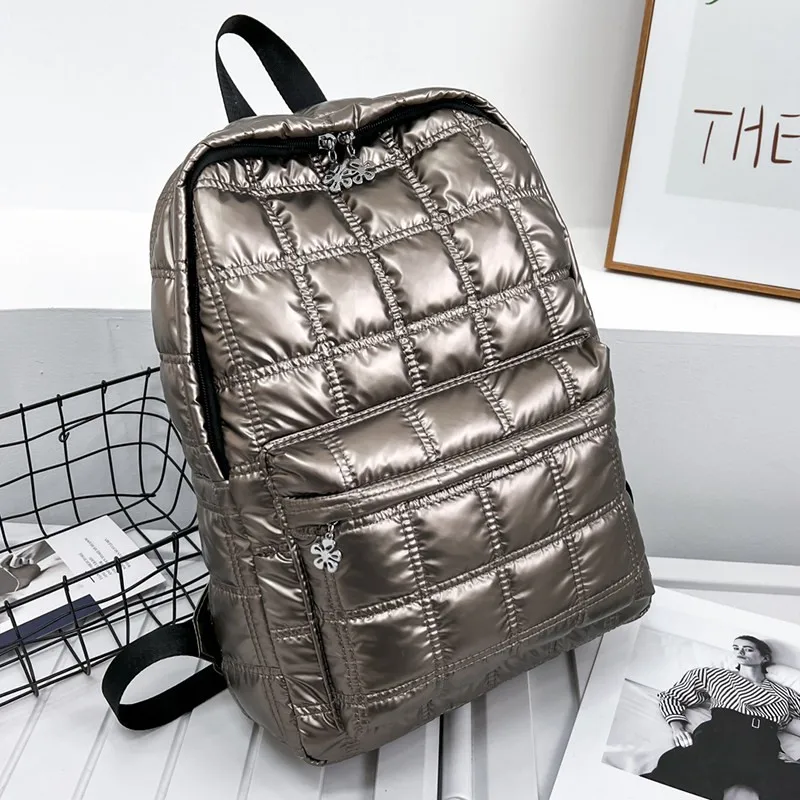 winter-quilted-plaid-lightweight-women's-backpack-casual-space-down-bag-abs-pc-material-spring-2025-collection
