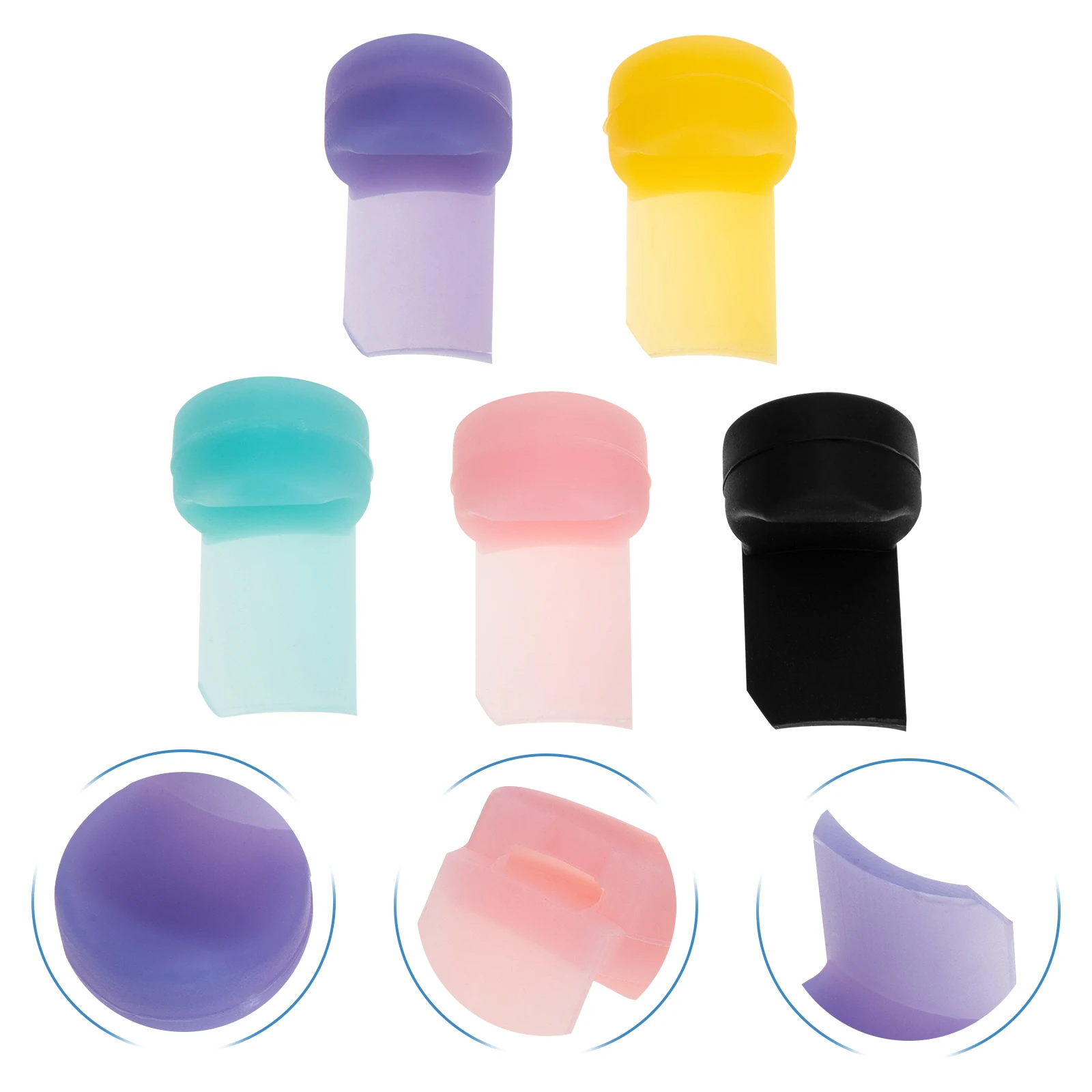 

5pcs Thumb Cushion Professional Pad For Clarinet Supplies Lightweight Silicone Portable Practice Finger Rest Durable Easy