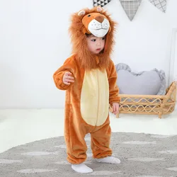 Mono de Animal León para bebé recién nacido, pelele Kigurumis, disfraz de Cosplay para niño pequeño, pijama infantil de Halloween