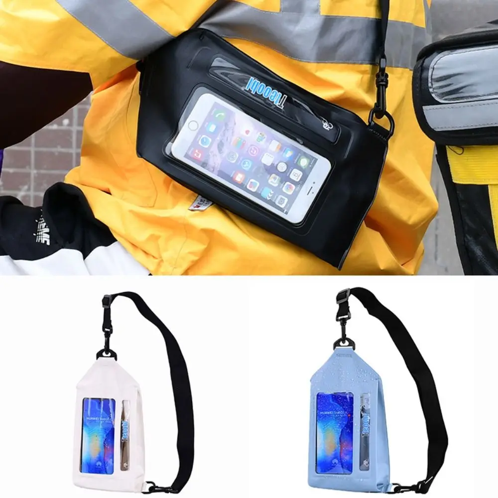 

Waterproof Phone Pouch PVC Thicken Swimming Bag Transparent Adjustable Strap Shoulder Bag Water Splashing Festival