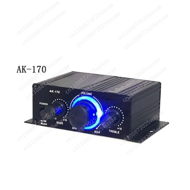 Small power amplifier AK-170 power amplifier 12V dual channel power amplifier
