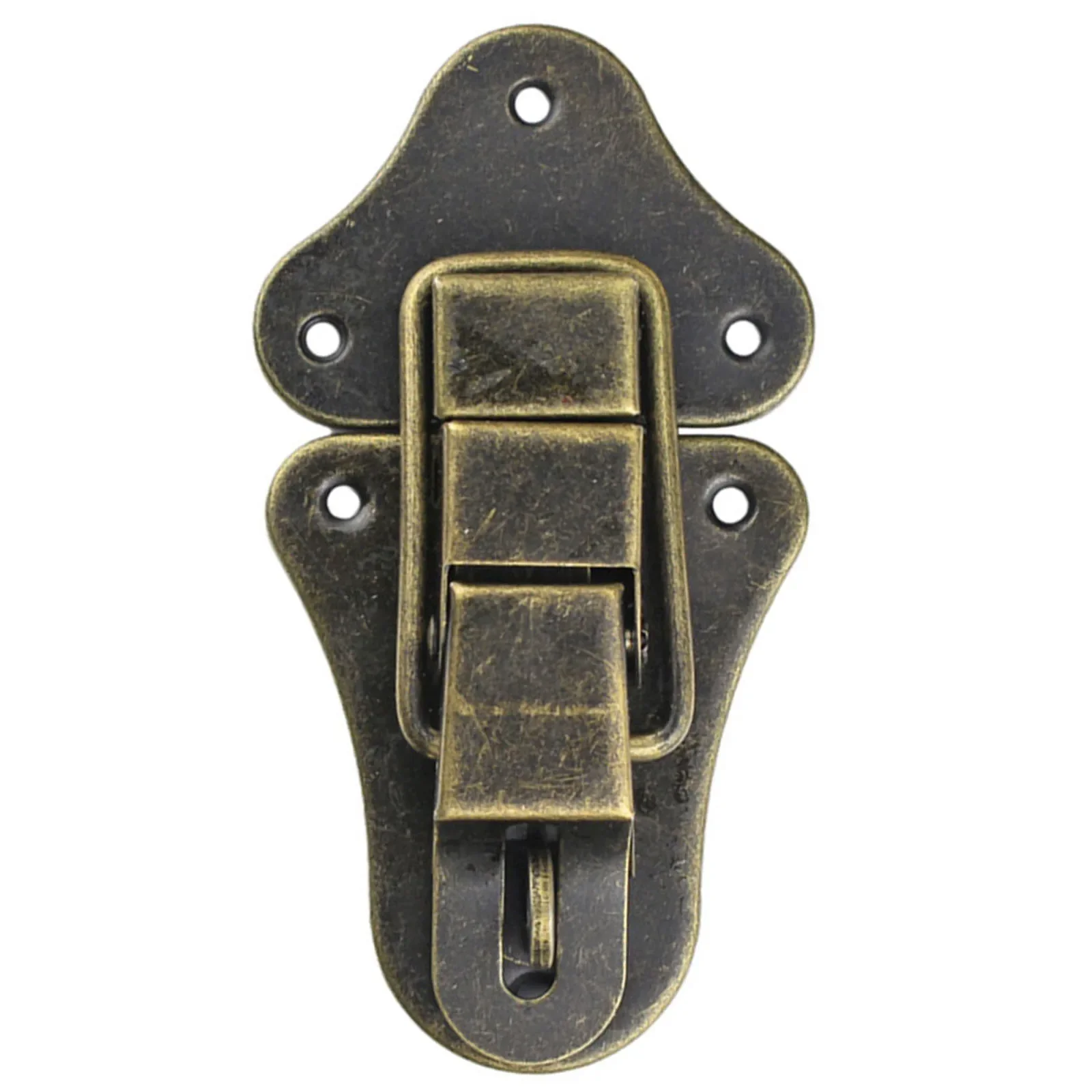 10PCS Retro Lock Wooden Box Hasps Latch Jewelry Box Decorative Padlock Vintage Lock Buckle Furniture Hardware Duck Mouth Buckle
