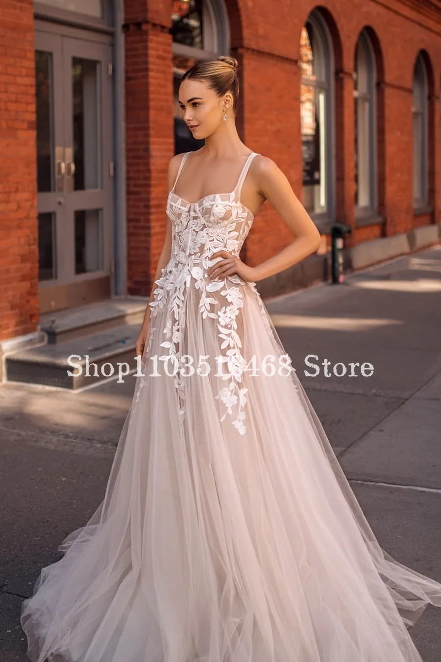 Sexy Halter Sheath Wedding Dress 2024 Luxury Applique A-Line Bohemian Customised Bridal Gown Vestidos Novias Boda