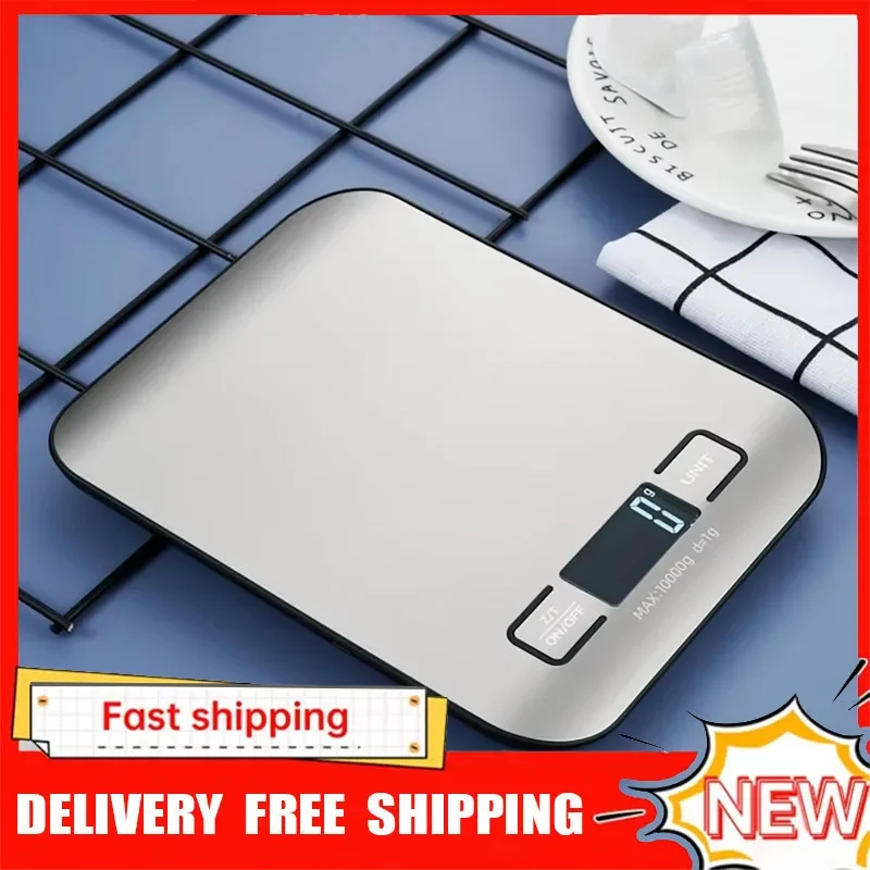 

Бытовые кухонные весы, высокоточные электронные весы для выпечки кондитерских изделий, маленькие весы для выпечки еды, 10 кг/1 г, точные инструменты для взвешивания