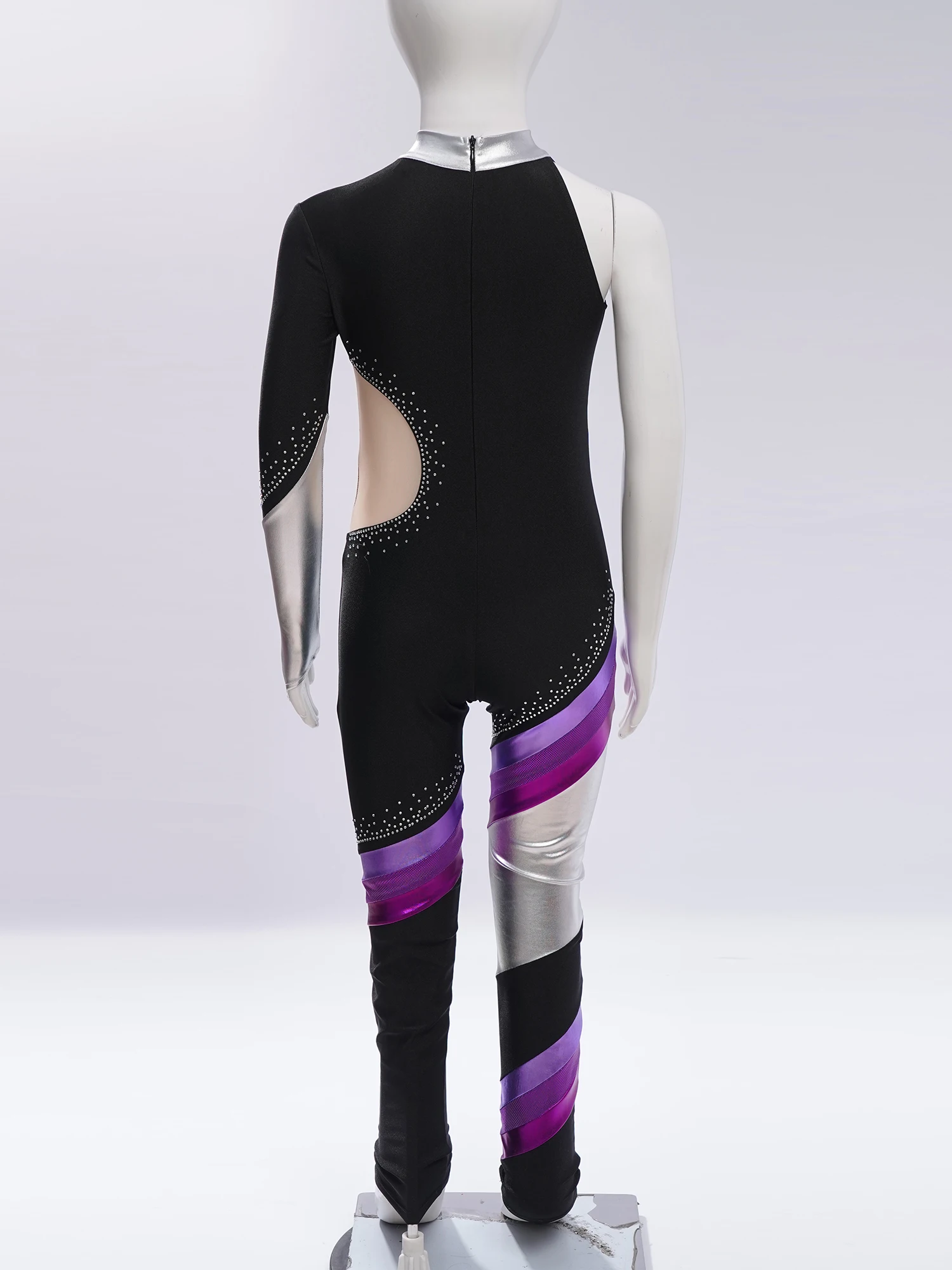 Kids Girls Ballet Gymnastique Leotards Skating Jumpsuit Dance Leotards Long Sleeve Full Body Suits Leotard Gymnastics Bodysuit