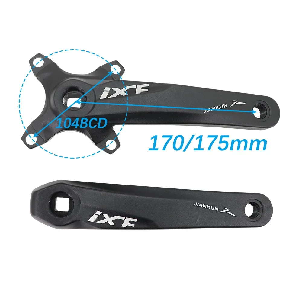 IXF MTB Crankset square Bike Crank 104bcd Deckas chainring 170mm