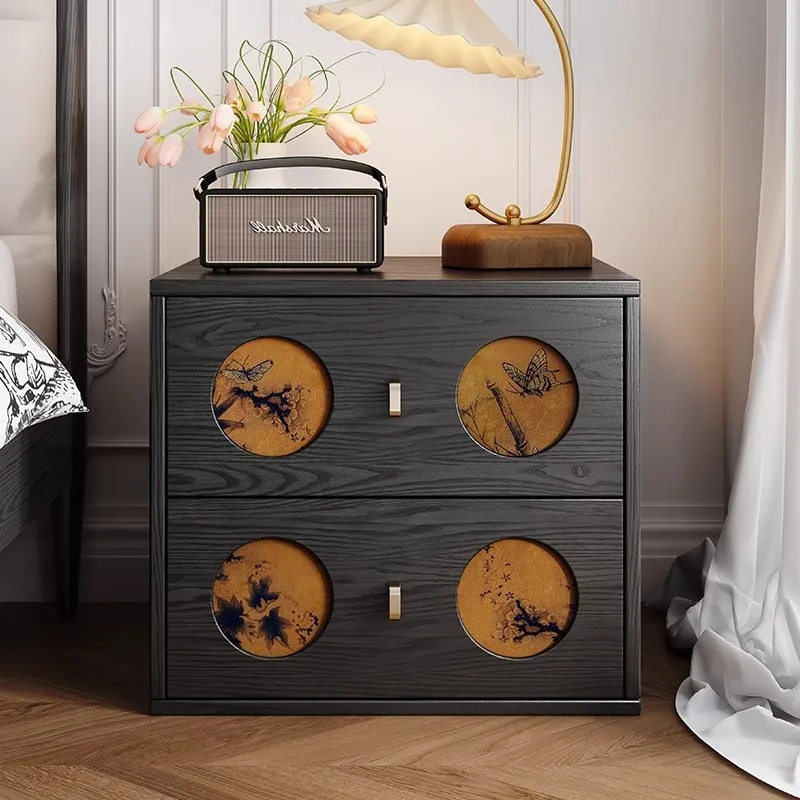 Solid wood fragrant cloud yarn barrel cabinet, modular combination TV cabinet, living room dining room side cabinet, bedroom bed