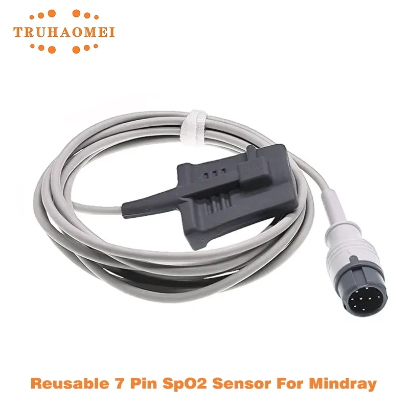 Sensore SPO2 riutilizzabile a 8 pin per Mindray Beneview T5 T6 T8 OXI-MAX Tech Pulsossimetro Sonda SAO2 Dimensioni multiple serie iMEC iPM