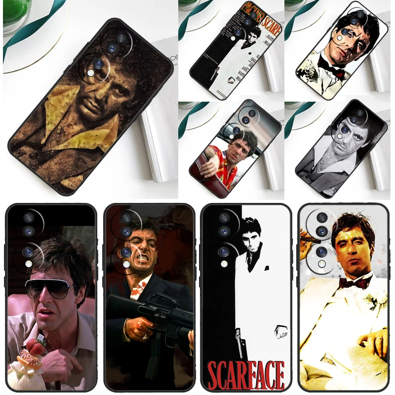 Funda Tony Montana Scarface Al Pacino para Honor 200 Pro 50 70 90 X9a X8a X8 X9 X8b X9c X9b Honor Magic 7 Lite 5 6 Pro