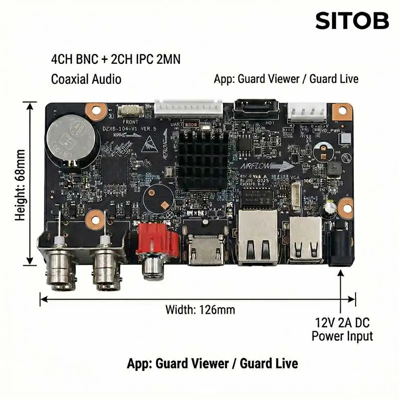 XVR301-04F 4Ch Bnc+…