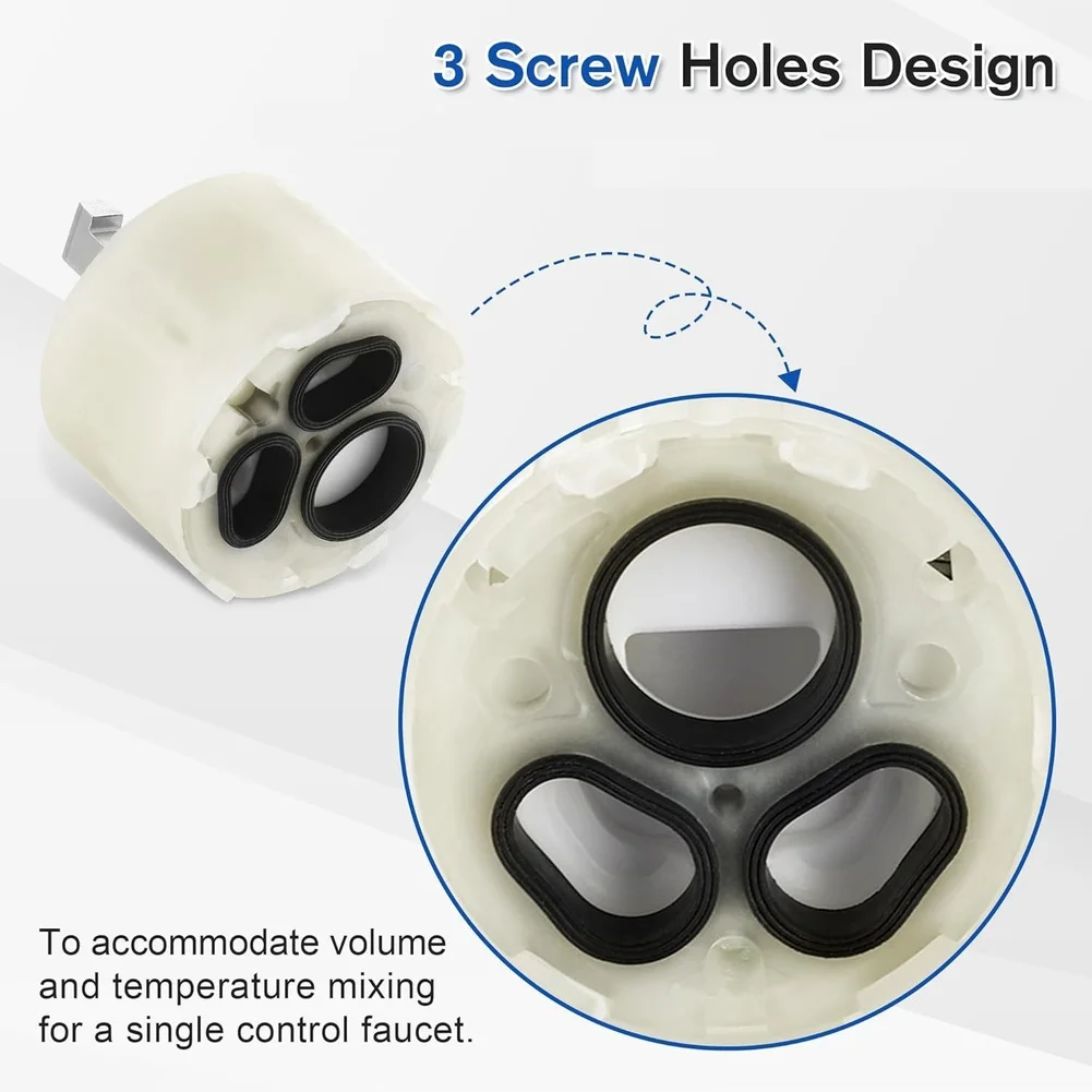 2 Pack 023529-0070A H Shower Cartridge Replacement for 47mm Single Handle Lavatory Faucets Compatible with Standard Valve Cores
