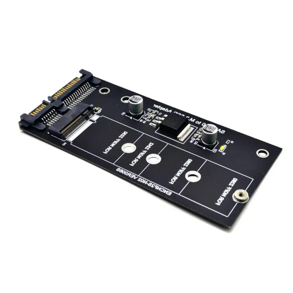 M2 To SATA3 Adapter Card High Efficiency SATA M2.SSD Convert Adapter Card NVME SSD Upgraded SATA 6 Gbps NGFF Adapter