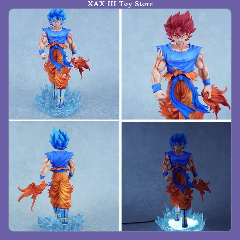 

32cm Dragon Ball Luminous Kirin Super Blue Wukong Double-Headed Statue Model Hand-Made Secondary Peripheral Desktop Ornaments