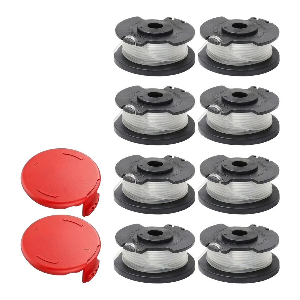 8 Pack Spools for 1828 Li and 1828 Li TC Grass Trimmer 4.9m Length 1.6mm Diameter ABS Nylon Resin Auto Feed Design