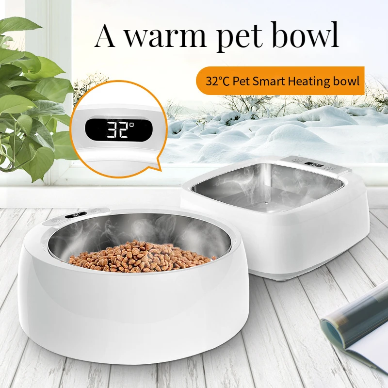 

Dog Bowl Heating Feeding Feeder Water Bowl Pet Dog Cats Puppy Winter Heating Pet Feeder Food Container Feeding Pet Heating Bowl