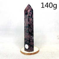 Natural Gem Fireworks Garnet Carbuncle Tower Obelisk Mineral Specimen Spirituality Rock Super Energy Crystal with Stone Healing