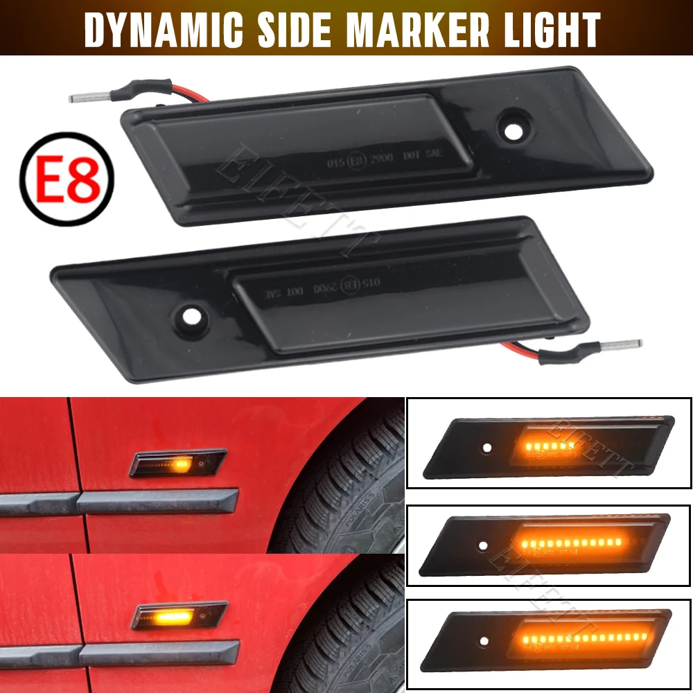 Auto Led Knipperende Sequentiële Dynamische Richtingaanwijzer Zijmarkeringslamp Voor Bmw E30 E32 E34 E36 Led Licht 1990-1996 M3 M5 3 5 7 Serie