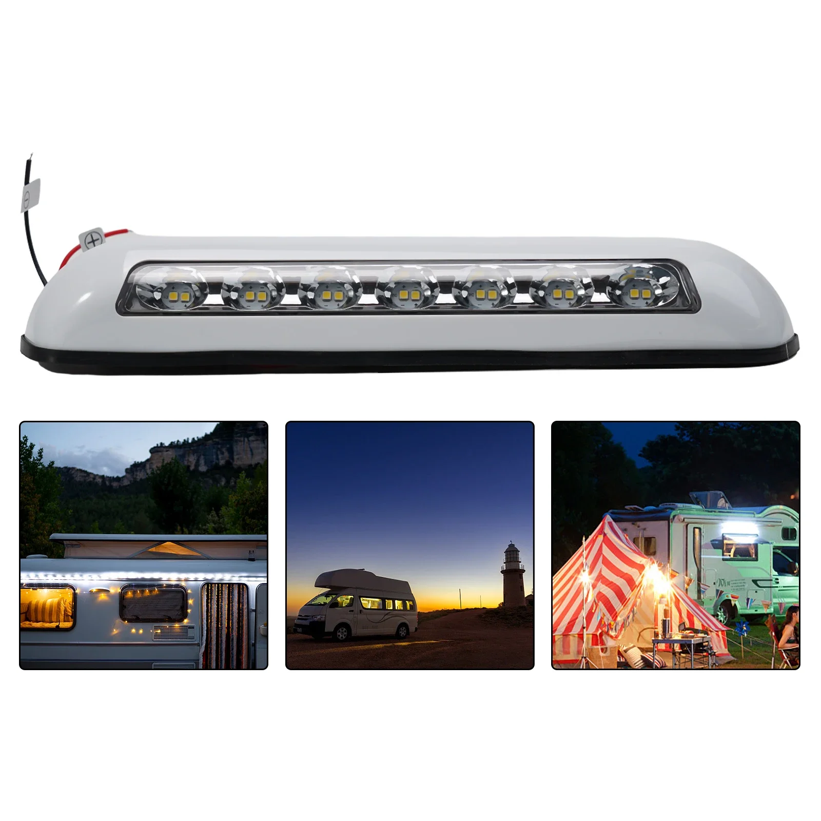 

Motorhome RV Sunshade LED Outdoor Light Caravan Modified Lights 12V 8W 10LED Porch Awning Trailer Roof Lamp Waterproof RV Access