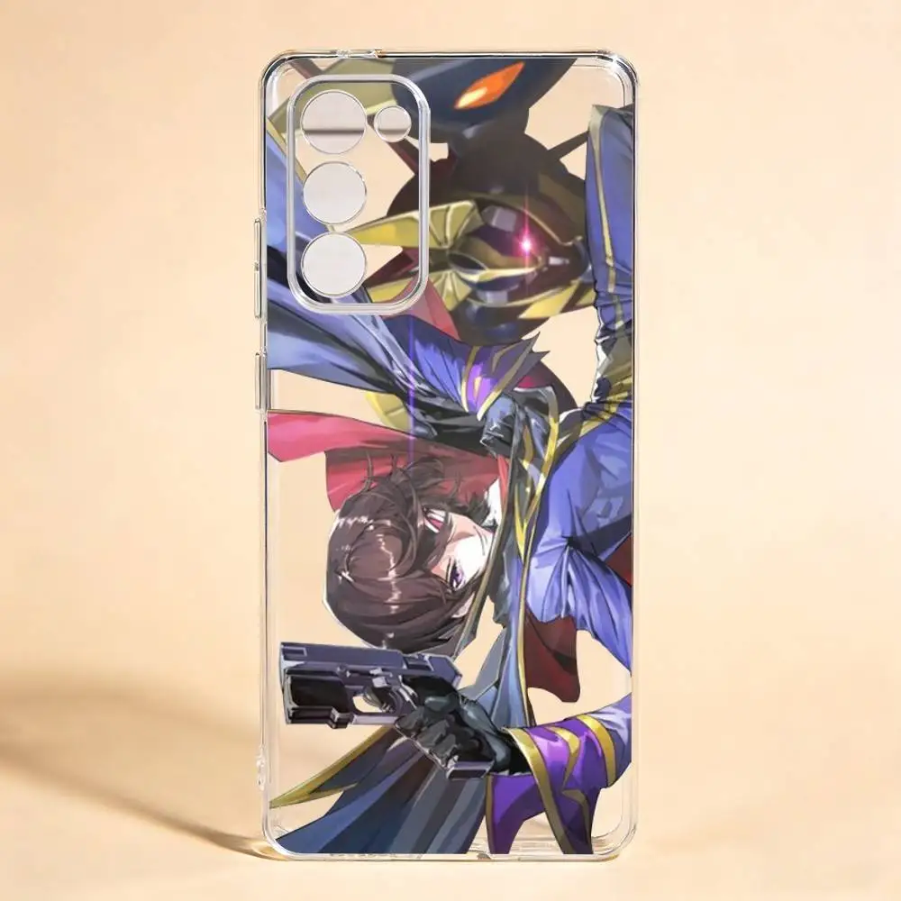 Code Geass Lelouch Lamperouge Phone Case For Samsung Galaxy S24 S25 S23 S22 S21 Transparent Cover Case