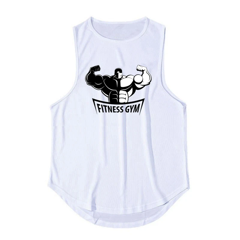 2023 New Bodybuilding Stringer Tank Tops Men summer Clothing Running vest Fitness clothing Quick Drying gym singlets