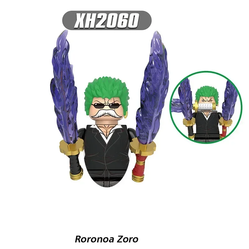 Luffy Sabo Zoro Portgas Sengoku décennie s de Construction pour Enfants, Briques Anime, Poupées Japonaises, Mini Figurines d'action, décennie s à Assembler, Cadeaux