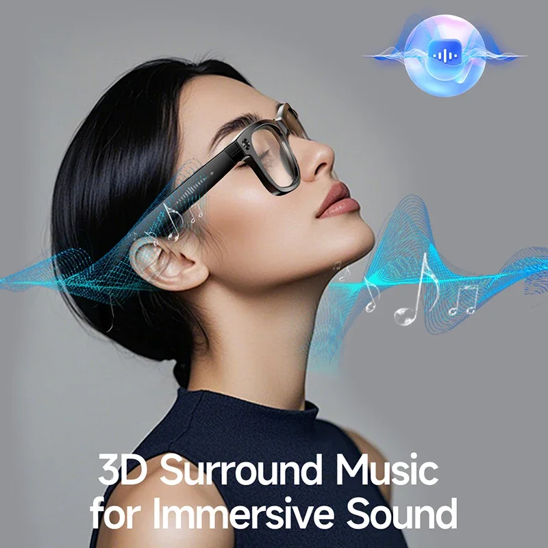 نظارات Xiaomi 6K الذكية AI 800 وات بكسل كاميرا تصوير صور فيديو مساعد صوتي ترجمة المكالمات نظارات بلوتوث مقاومة للماء #5