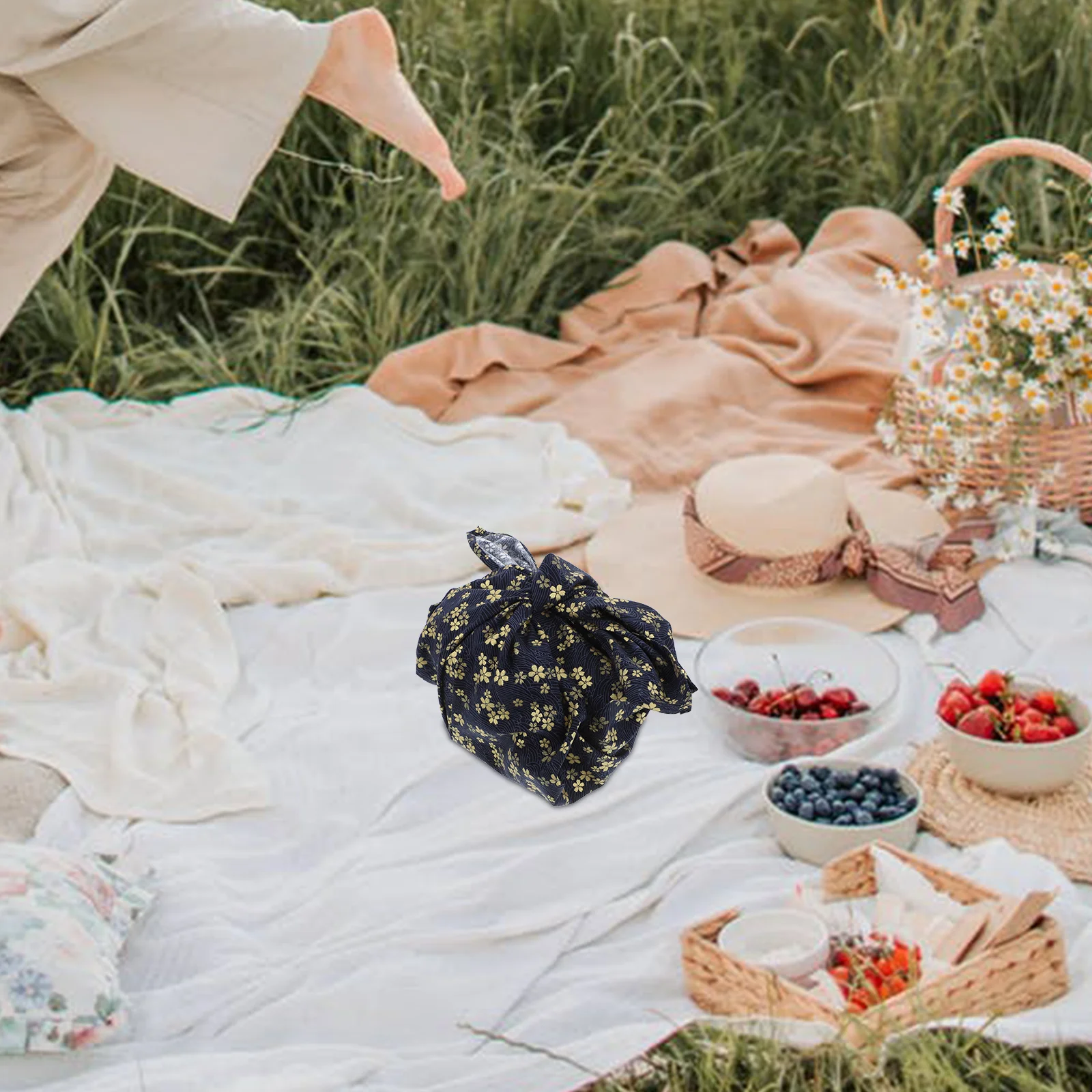 

1Pcs Decorative Wrapping Cloth Japanese Style Gift Box Packaging Cloth Bento Lunch Box Wrap Sturdy Fade Resistant for Daily Use