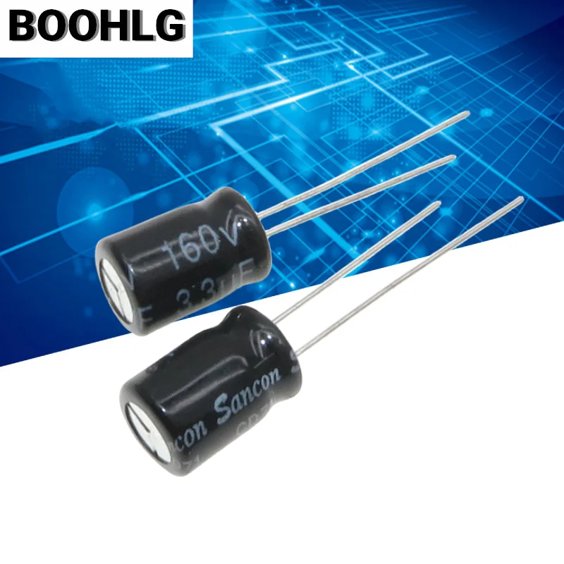 20PCS treble crossover 3.3uf audio capacitor non-polar electrolytic capacitor 160v 3.3uf 8X12mm