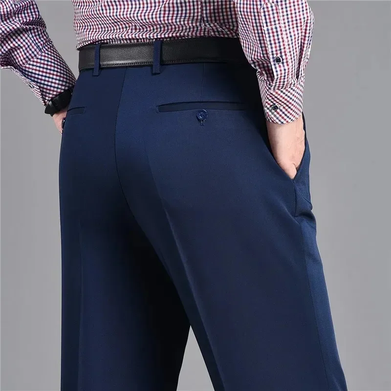 Spring and Autumn Men's Business Set Pants Men's Casual Classic Pants Office Official New Western Pants