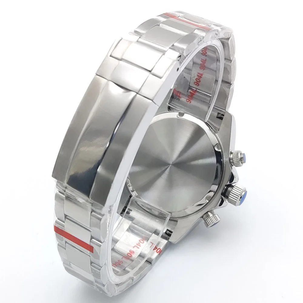 Montre VK63 à remontage automatique, cadran Panda classique, saphir, acier inoxydable et boîtier en diamants, 5ATM, montre pour hommes VK63