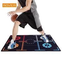 Estera de tren de baloncesto, Material antideslizante insonorizado, niños y adolescentes, Control de pelota interior, entrenamiento, broca de goteo, engrosamiento