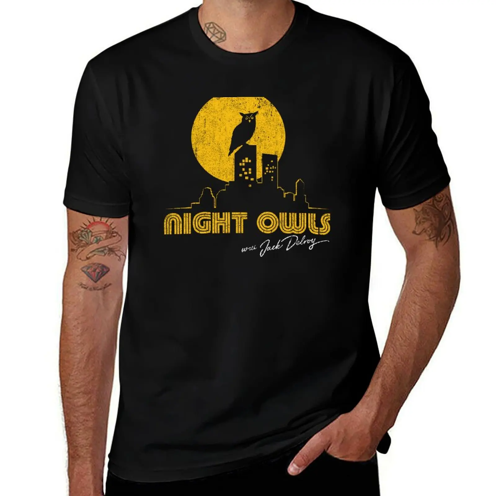 

man for man Jack Owls g men for with man cotton shirt shirts shirt Delroy Night t t t T-Shirt