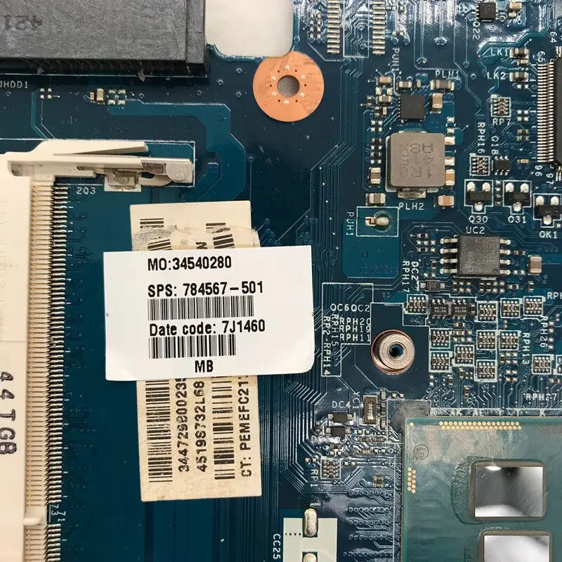 784567-501 784567-001 784567-601 ل HP 15-R ZSO50 LA-A992P اللوحة الأم للكمبيوتر المحمول مع SR1EB I7-4510U وحدة المعالجة المركزية HM77 DDR3 100% اختبار كامل