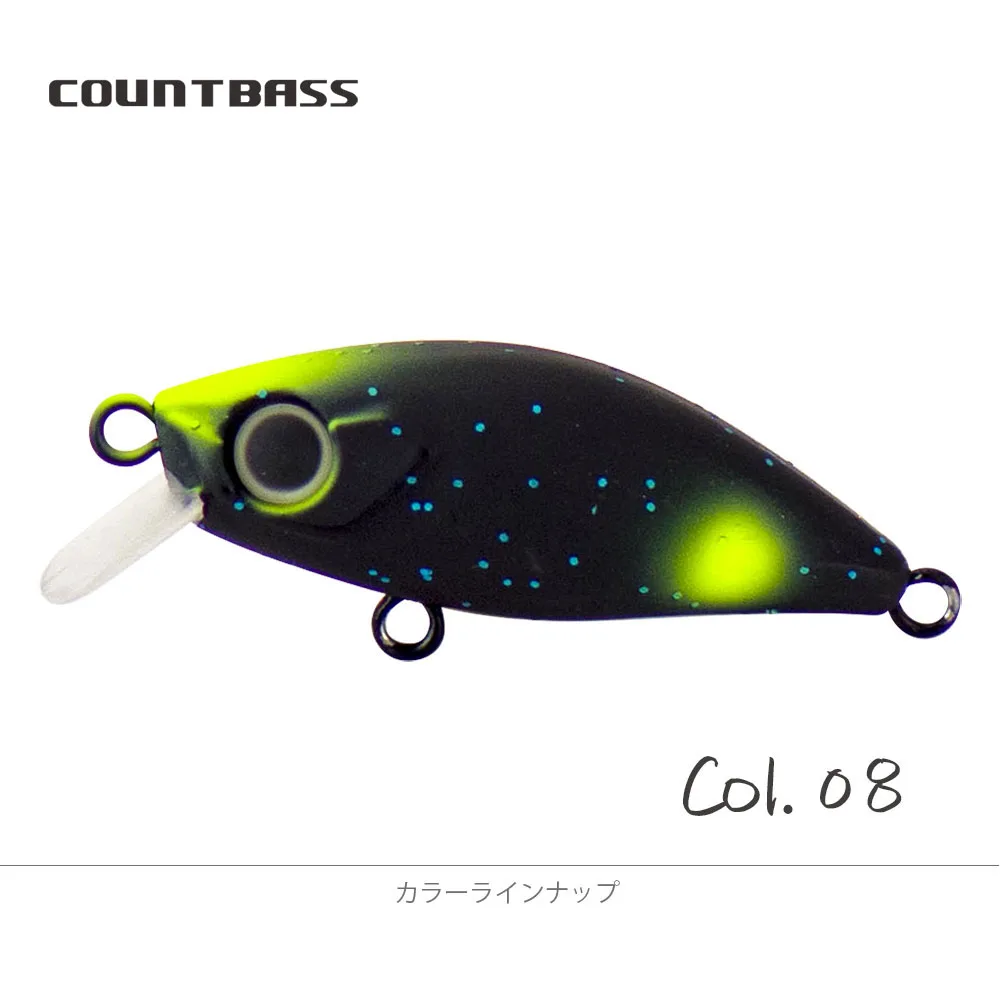 COUNTBASS Langsam sinkender Minnow 43 mm 1-3/4" 4,8 g 3/16 oz. Wobbler HardBait Plug Angelköder La Peche Au Leurre – Detail 19