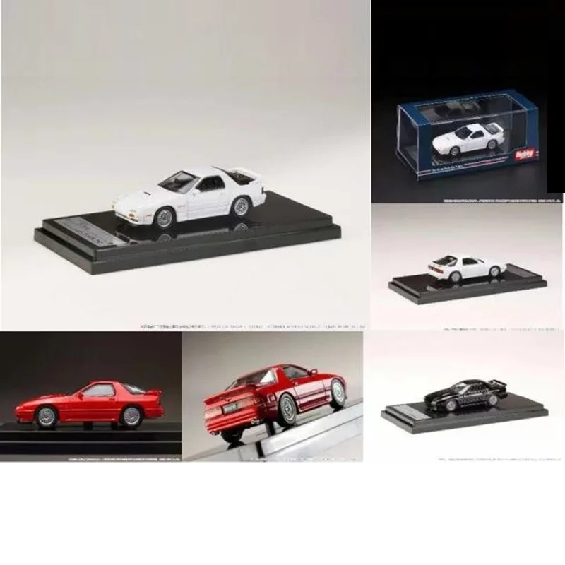 Hobby Japan-modelo de coche de simulación de aleación, serie versión de rueda plateada 1:64 RX-7 FC3S GT-X