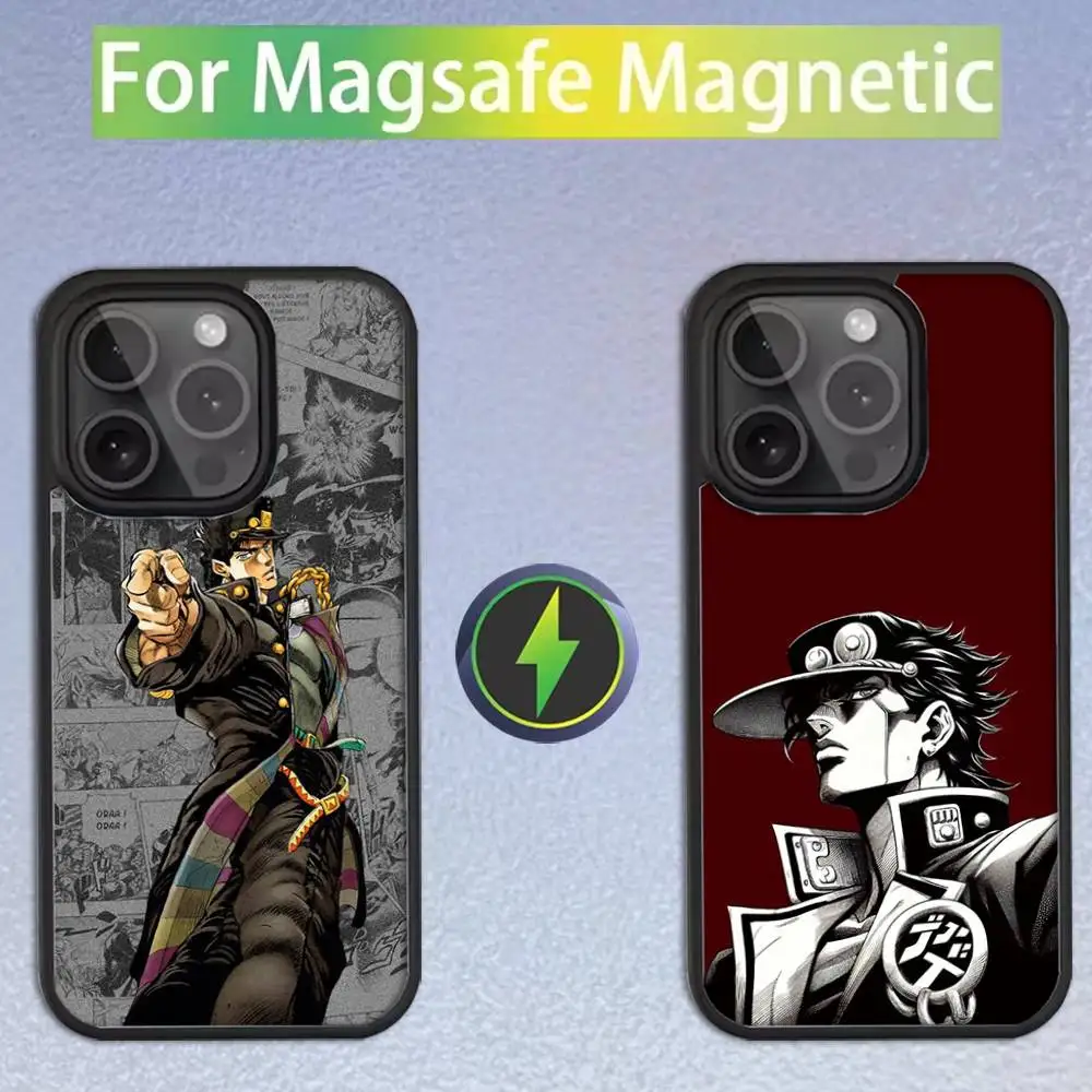 

Jotaro Kujo J-Jojos Phone Case For iPhone 16,15,14,13,12,11,Pro,Max,Plus,Mini,SE Magsafe Magnetic Wireless Charging