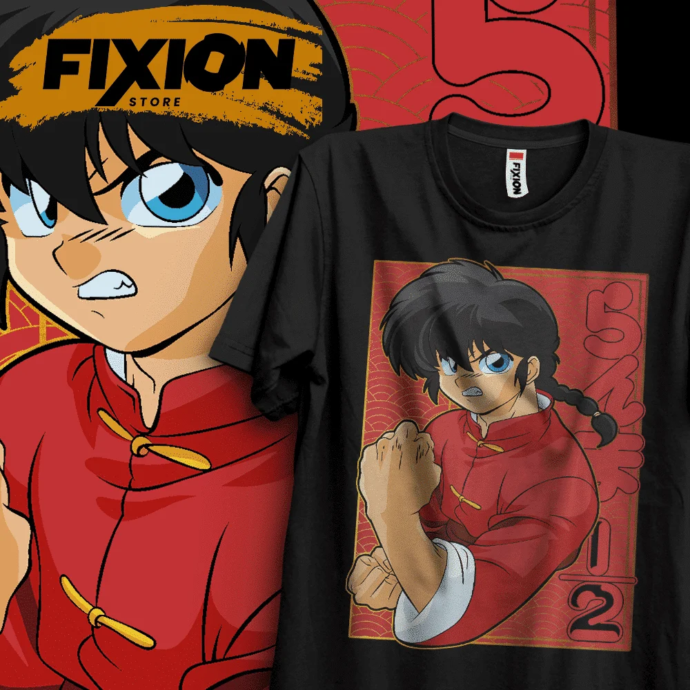 Ranma 1/2 – Ranma Hombre EB Anime T Shirt Manga Gift For Anime Lover All Size Cotton