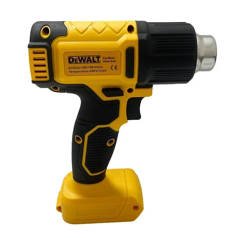 Dewalt display digital pistolas de ar elétricas sem fio pistola de calor com 3 bocais industrial psiquiatra embalagem pistola de ar quente para 20v bateria