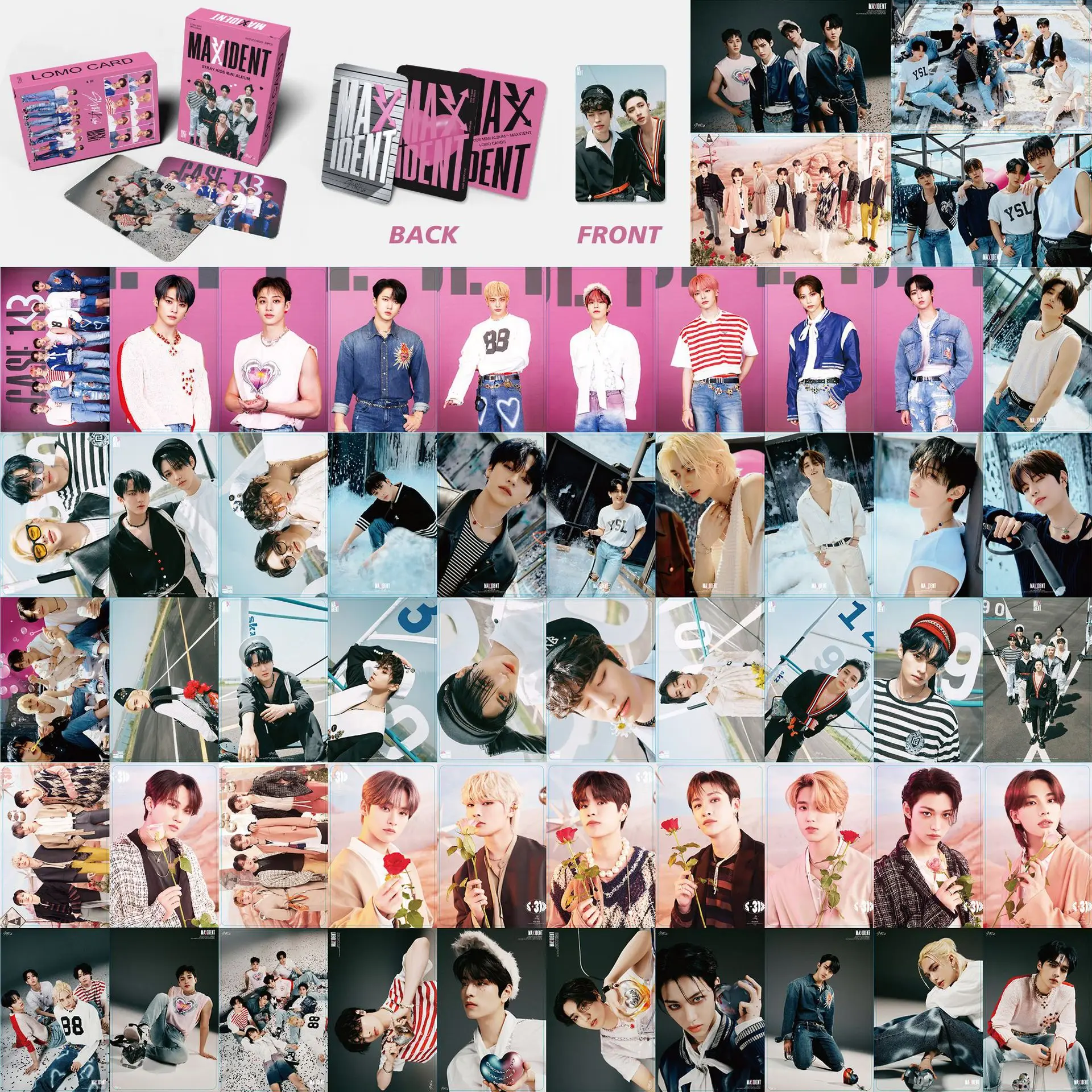 

55pcs StrayKids karma SKZOO peripheral Lomo card new album MAXIENT Li Longfu collection collection collection small cards