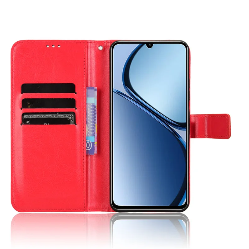 Suitable For OPPO Realme Note 60 4G Case Luxury Magnetic Wallet PU leather Phone Bags for OPPO Realme Note 60 Case Cover image 2
