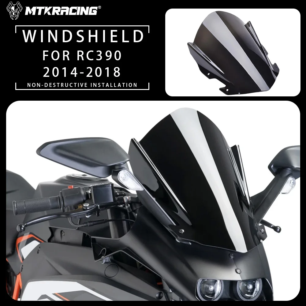 

For KTM RC390 2014-2018 Motorcycle modified special front windshield deflector windshield accessories