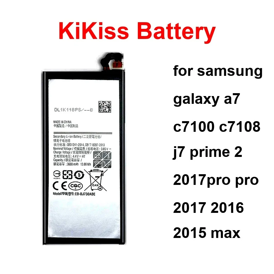 

EB-BJ710CBC EB-BJ700BBC EB-BJ731ABE For Samsung Galaxy A7 C7100 C7108 J7 Prime 2 2017PRO Pro 2017 2016 2015 Max Battery